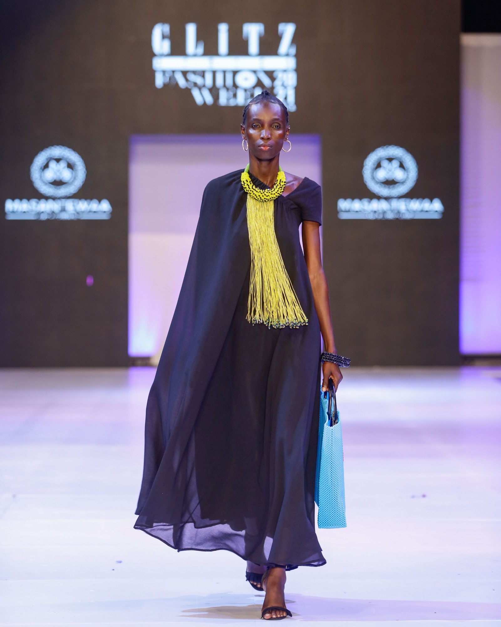 Asantewaa — beaded fringe collar
